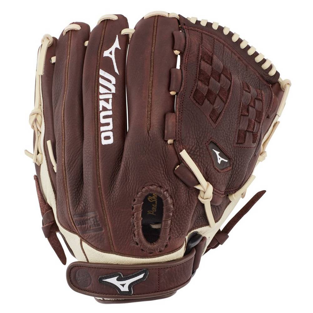 Womens Mizuno Frachise Series Fastpitch 12.5" Softball Gloves Coffee/Silver Philippines (SLIMAQ721)